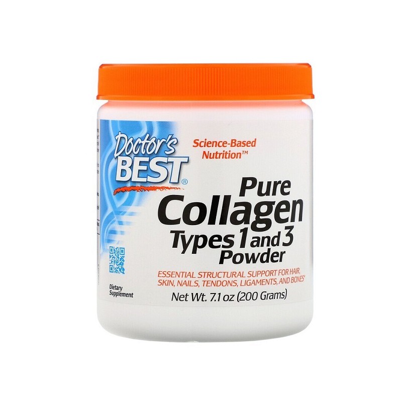 Pure Collagen Types 1 and 3 - Doctor's Best 200 g proszek. EAN 753950002036