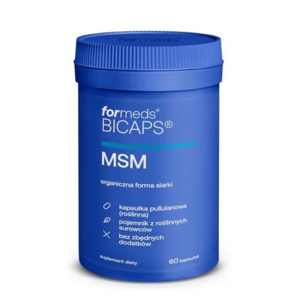 FORMEDS MSM 700 mg – 60 kapsułek (pullulan) | Zdrowersi