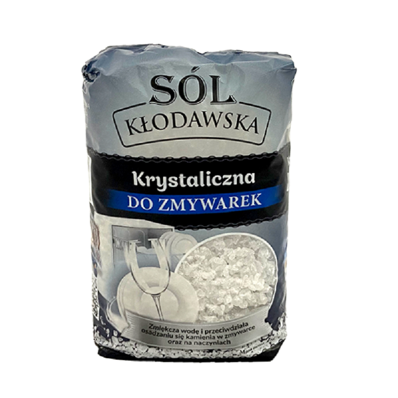 Sól kłodawska do zmywarek krystaliczna 1kg Sól Kłodawa kopalnia soli Kłodawa