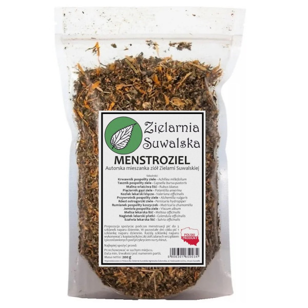 Zioła Menstroziel 200g Zielarnia Suwalska autorska