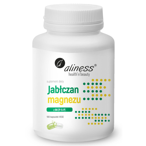 Jablczan magnezu 100 mg z B6 Aliness 100 k