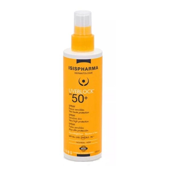Uveblock spray SPF50+ Isispharma ochrona przeciwsłoneczna 200 ml
