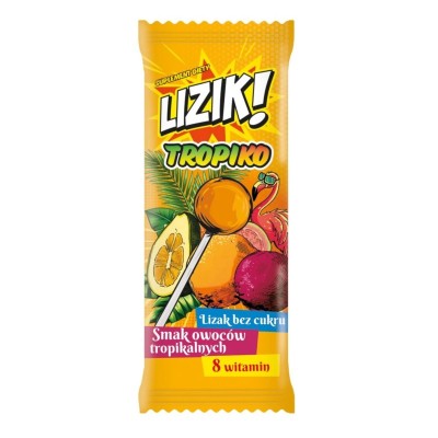 Lizik bez cukru 8 g Tropiko owoce tropikalne