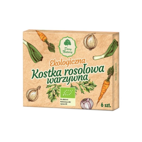 kostka rosołowa warzywna BIO Dary Natury 6 sztuk