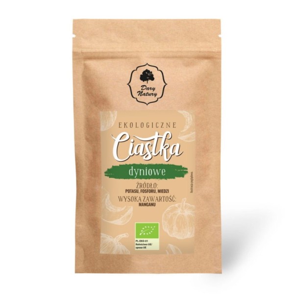 ciasteczka dyniowe BIO Dary Natury 150 g z przyprawą korzenną