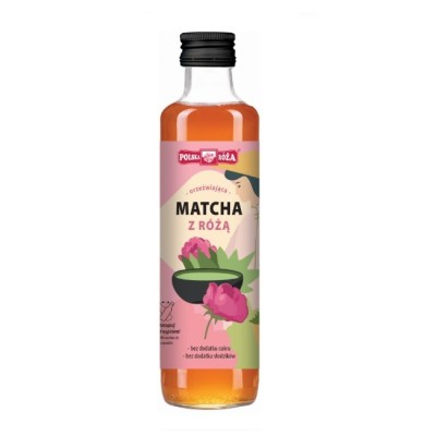 Herbata Matcha z różą 250 ml Polska Róża napój bez dodatku cukru