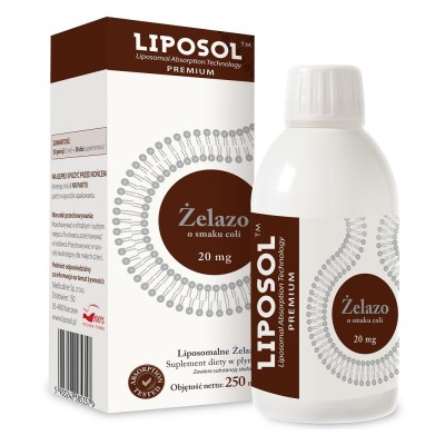 Liposol Żelazo 20 mg o smaku coli 250 ml Medicaline