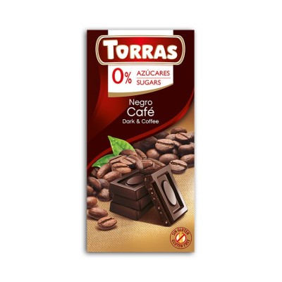 czekolada gorzka z kawą Torras 75 g bez dodatku cukru