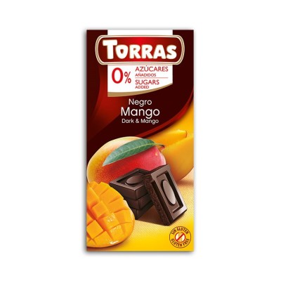 czekolada gorzka z mango Torras 75 g bez dodatku cukru