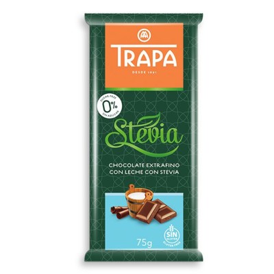 czekolada mleczna ze stewią Trapa 75 g bez dodatku cukru