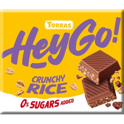 Czekolada mleczna crunchy rice Hey Go 60 g Torras