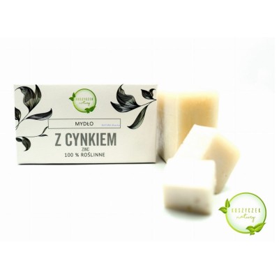 Mydło z cynkiem 100 g Koszyczek Natury naturalne mydło cynkowe do skóry z niedoskonałościami