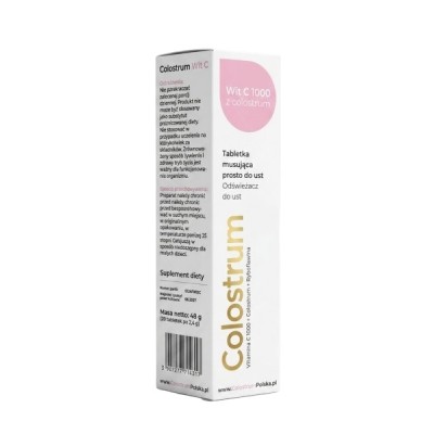 colostrum witamina c duo 1000 tabletki do rozpuszczania w ustach