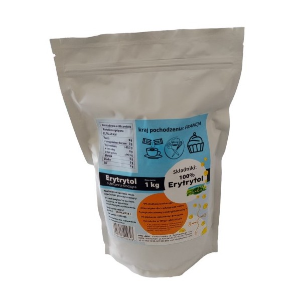 Erytrytol 1 kg substancja słodząca 100 procent PHU AKA