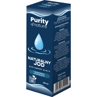 Naturalny Jod Purity of Nature 100 ml suplement diety w kroplach 150 µg jodu