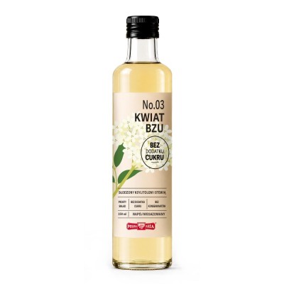 Napój No. 3 Kwiat bzu bez cukru 250 ml Polska Róża