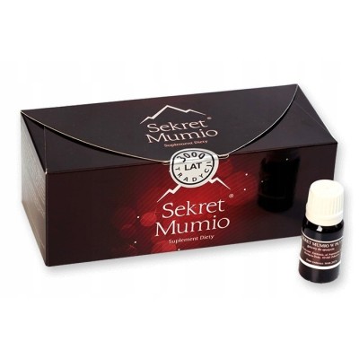 Sekret Mumio 21 buteleczek po 10 ml suplement diety w płynie