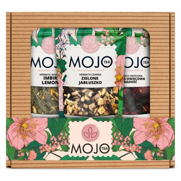 Zestaw herbat na prezent Mojo Tea 3 razy 50 g