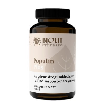 Biolit Populin 200ml Płyn na górne drogi oddechowe i układ sercowo-naczyniowy