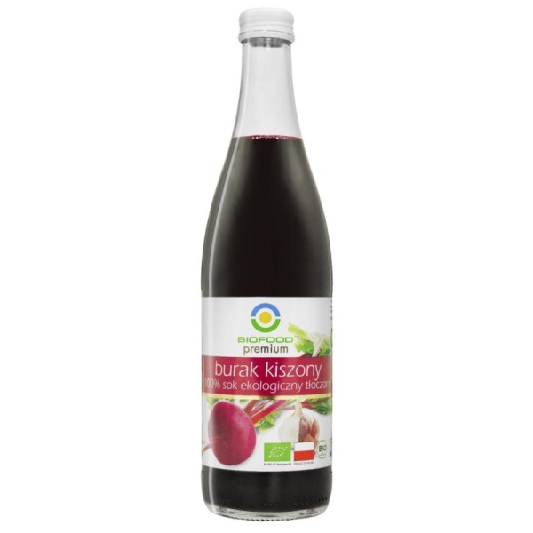 BioFood Sok z buraka kiszonego NFC bezglutenowy BIO 500 ml