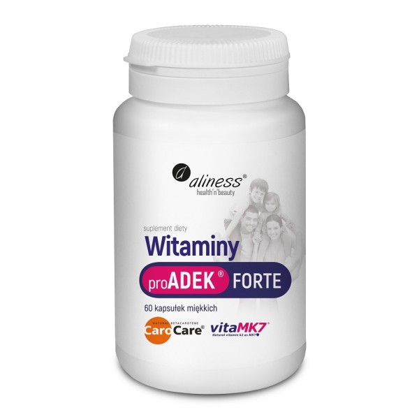 Witaminy proADEK Forte witaminy A D E i K 60 kapsułek