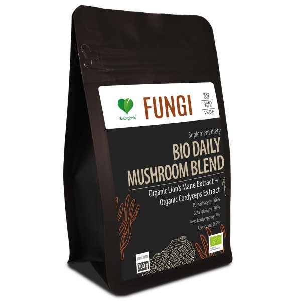 FUNGI Bio Daily Mushroom Blend 200 g - Lion’s Mane, Cordyceps