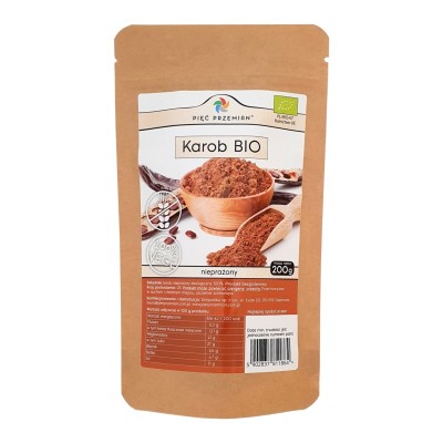 Pięć Przemian Karob Nieprażony BIO 200 g