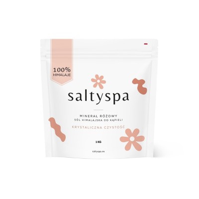 saltyspa Minerał Różowy sól himalajska do kąpieli 1 kg