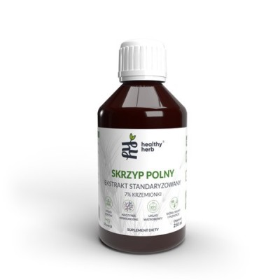 Skrzyp Polny Ekstrakt 250 ml Healthy Herb płynny suplement z krzemionką