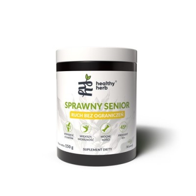 Healthy Herb Sprawny Senior 150 g proszek MSM glukozamina gotu kola pokrzywa kurkuma piperyna