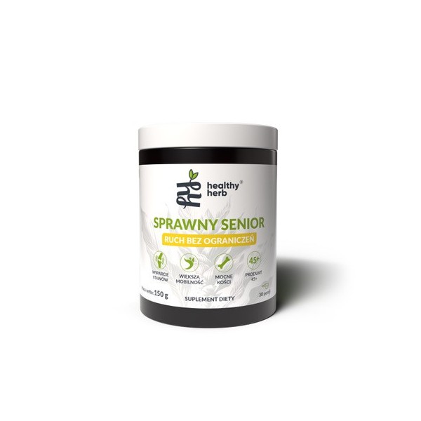 Healthy Herb Sprawny Senior 150 g proszek MSM glukozamina gotu kola pokrzywa kurkuma piperyna