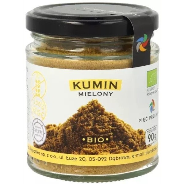 Kumin mielony BIO 90 g Pięć Przemian przyprawa ekologiczna