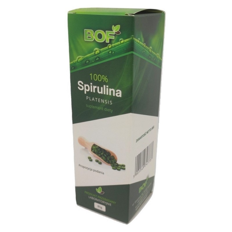 100% Spirulina Platensis - Bio Organic Foods 400 tabl. EAN 5901549747737