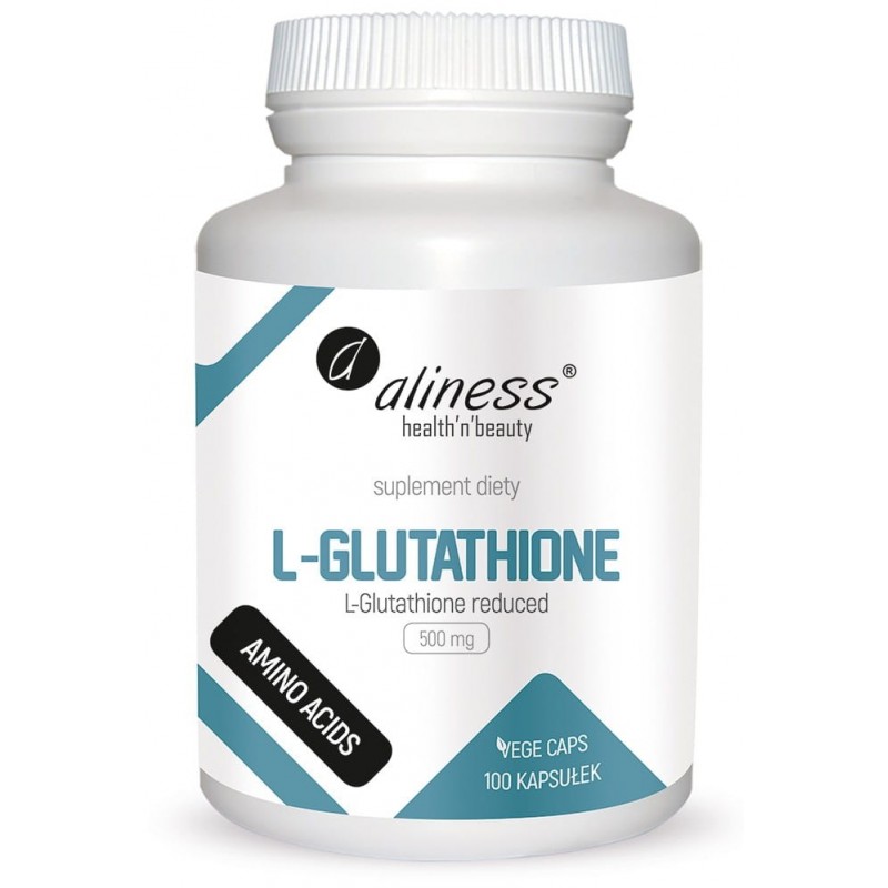 L-Glutathione 500mg - Aliness 100 kaps. EAN 5903242580796