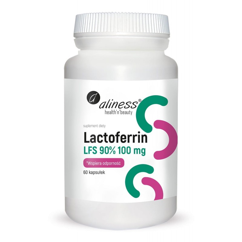 Lactoferrin LFS 90% 100 mg Aliness 60 kaps. EAN 5903242580840
