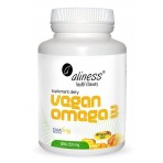 Aliness Vegan Omega 3 DHA 250mg -  60 vege caps z olejem z mikroalg