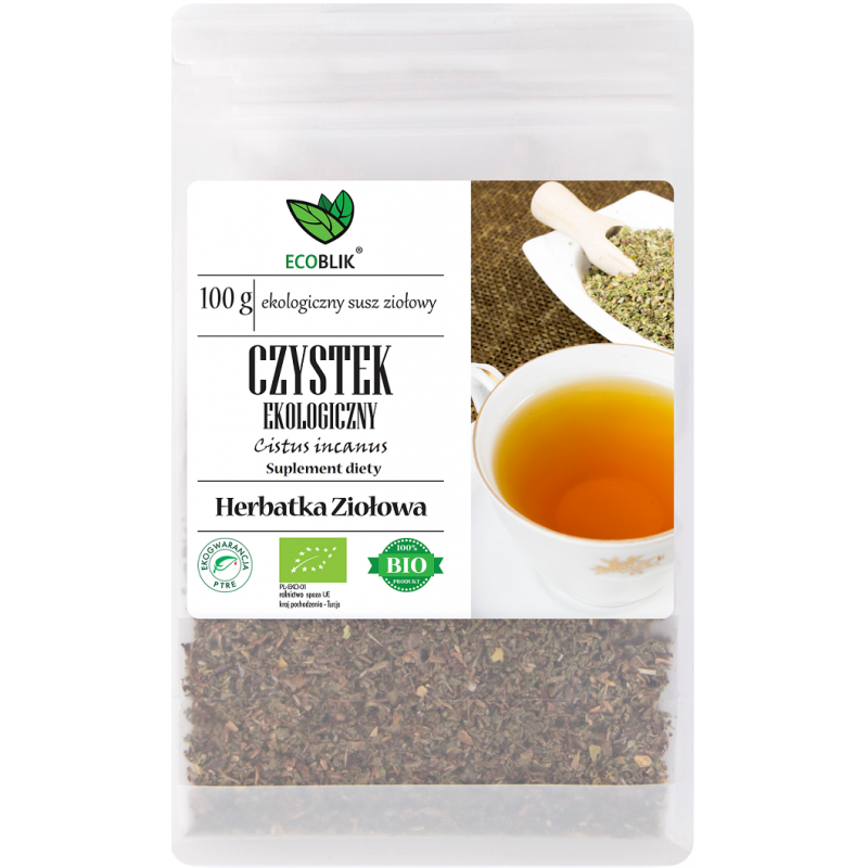 Czystek ekologiczny 100g EcoBlik herbatka ziołowa cistus incanus